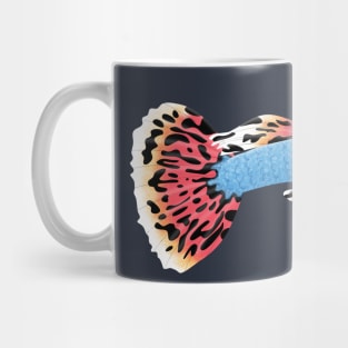 Cute fancy guppy cartoon illustration Mug